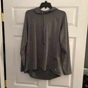 Marika Heathered Gray Pullover Hoodie